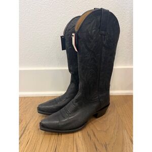 Idyllwind Miranda Lambert Wheeler Black Leather Western Snip Toe Boots Womens 7B